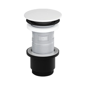 Донный клапан Excellent Design Click-Clack 1 1/4" для умывальника и биде, белый матовый (ARIN.1485.K.01.WHMBL)