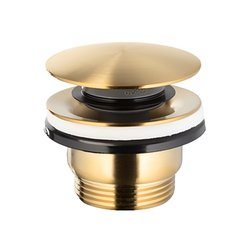 Донный клапан KFA Armatura 1 1/4" для раковины, золото матовое (660-320-31)