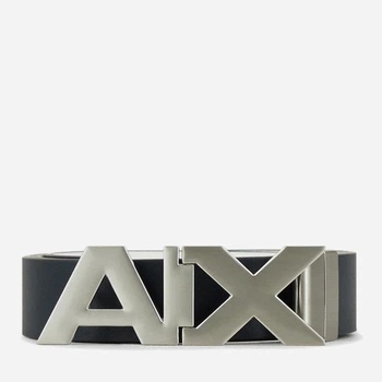 Ремень двусторонний мужской из натуральной кожи Armani Exchange 135238824 38 (126.5 см) Синий/Белый (1160812262)
