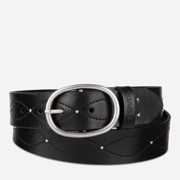 Ремень женский из натуральной кожи Levi's 237823929 M (99 см) Черный (1160909254)