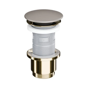 Донный клапан Excellent Design Click-Clack 1 1/4" для умывальника и биде, бежевый матовый (ARIN.1485.K.01.CAMGL)