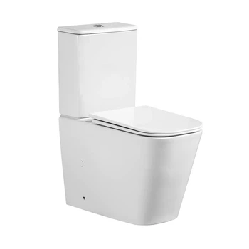 Унитаз компакт Mixxus Quadro-0404-T1 660х360 прямоугольный, с сиденьем, белый (MI6688)