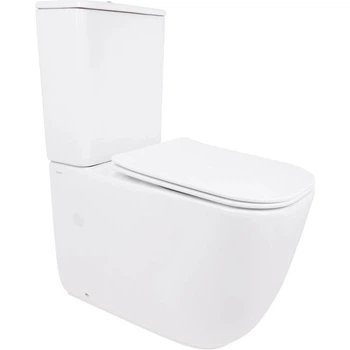 Унітаз компакт Qtap Aquarius Ultra Quiet 3/6 л з сидінням мікроліфт, білий глянцевий (QTAQAW27W49262)