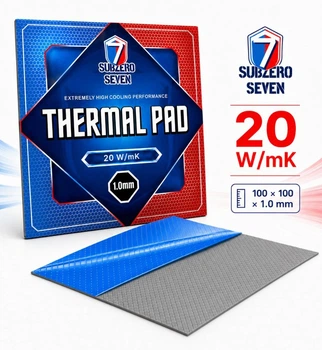 Термопрокладка SubZero Seven Tornado 20 W/mK 100x100x1 мм