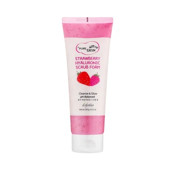 Пенка-скраб для лица Esfolio Pure Skin с гиалуроновой кислотой и экстрактом клубники 230г