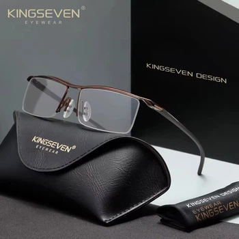 Очки компьютерные Blue Blocker 45% для мужчин и женщин KINGSEVEN 9912 Brown