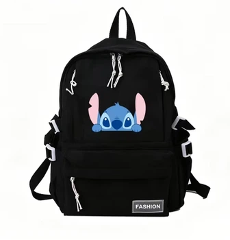 Детский Рюкзак Стич Stich 4 для девочки Подростковый Чёрный 40х30х13 см