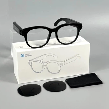 Смарт очки Smart Smart AI Glasses M89 с фото и видеосъемкой 8MP камеры и дополнительными солнцезащитными линзами
