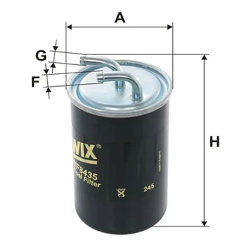Фильтр топливный WIX FILTERS WF8435 для Mitsubishi Outlander, Lancer дизельный проточный