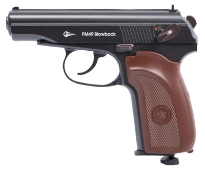 Пневматичний пістолет Макарова Borner PM49 Blowback, пістолет Макарова на Со2