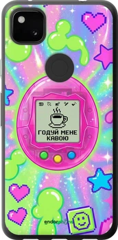Чехол на Google Pixel 4A Y2K Aesthetic Retro Pet: Годуй мене кавою "6784u-1935-70447"