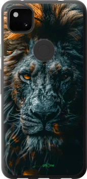 Чехол на Google Pixel 4A Лев в сумерках "6154u-1935-70447"