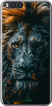 Чехол на Xiaomi Mi Note 3 Лев в сумерках "6154u-978-70447"