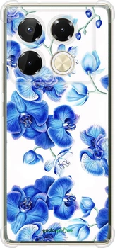 Чехол на Infinix Note 40 Pro 4G Голубые орхидеи "4406sp-3691-70447"