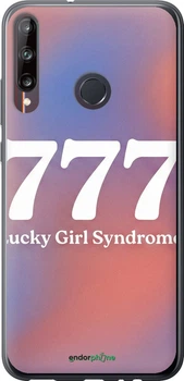 Чехол на Huawei P40 Lite E Aesthetic Aura Gradient 777 Lucky Energy "6782u-1875-70447"