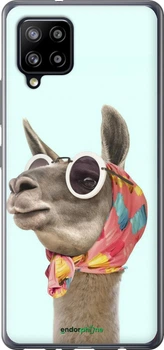 Чехол на Samsung Galaxy A42 A426B Модная лама "4479u-2098-70447"