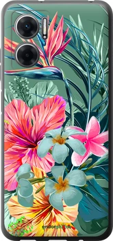 Чехол на Xiaomi Redmi Note 11E Тропические цветы v1 "4667u-2634-70447"