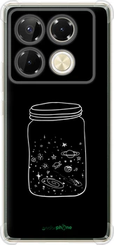 Чехол на Infinix Note 40 Pro 4G Космос в банке "4297sp-3691-70447"
