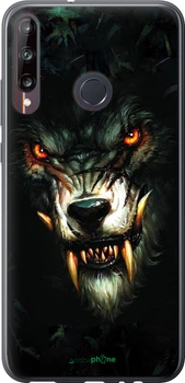 Чехол на Huawei P40 Lite E Дьявольский волк "833u-1875-70447"