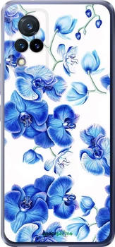 Чехол на Vivo V21 Голубые орхидеи "4406u-2368-70447"