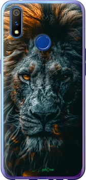 Чехол на Realme X Lite Лев в сумерках "6154u-2030-70447"