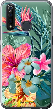 Чехол на Vivo Z5X Тропические цветы v1 "4667u-1765-70447"