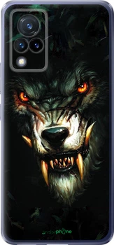 Чехол на Vivo V21 Дьявольский волк "833u-2368-70447"