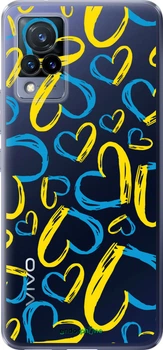 Чехол на Vivo V21 Сердца UA "5292u-2368-70447"