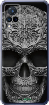 Чехол на Vivo V21 skull-ornament "4101u-2368-70447"