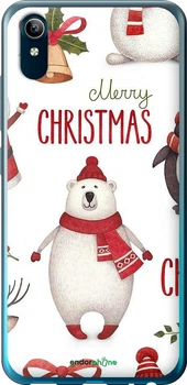Чехол на Vivo Y91C Merry Christmas "4106u-1762-70447"