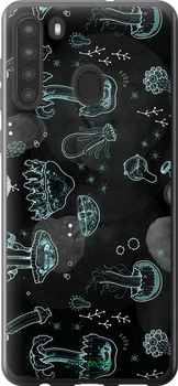 Чехол на Samsung Galaxy A21 Медузы "906u-1841-70447"