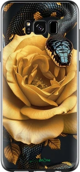 Чехол на Samsung Galaxy S8 Black snake and golden rose "6068u-829-70447"
