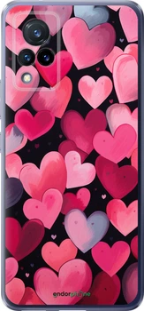 Чехол на Vivo V21 Сердечки 4 "5662u-2368-70447"