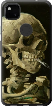 Чехол на Google Pixel 4A Винсент Ван Гог. Череп "5544u-1935-70447"
