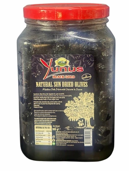 Оливки чорні в'ялені Yunus Black Gold Natural Sun Dried Olives, 900 г
