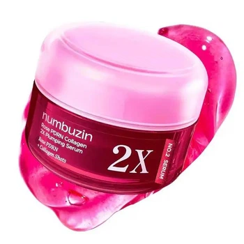 Антивікова сироватка-желе з PDRN Numbuzin No.2 Rose PDRN Collagen 2X Plumping Serum 30 мл
