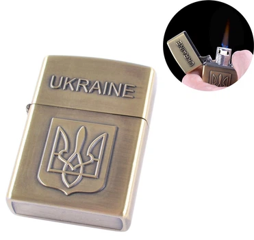Запальничка кишенькова (турбо полум'я) №4174 Gold Star