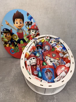 Подарунковий Kinder Box «Щенячий патруль Маршал» 31×24×9 см | Великий подарунковий бокс для хлопчика | Paw Patrol Marshall