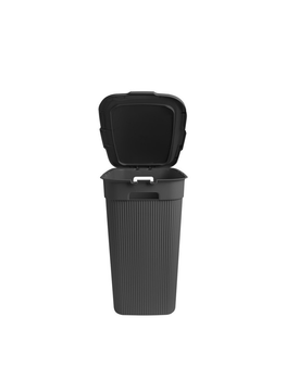 NOSTALGIA Корзина для белья Elif Plastic (антрацит) 40 л 43*32*56 см