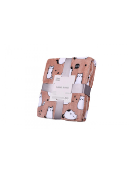 Плед ARDESTO Flannel 160х200 см, 100% полиэстер, котики