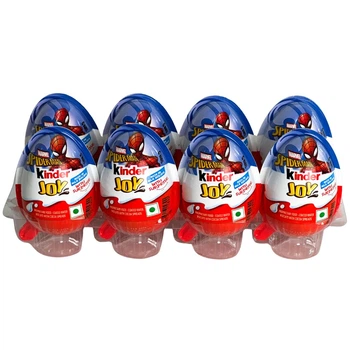 Шоколадне яйце 2026 Kinder Joy із серії "Spider-Man" Людина-павук (8 шт х 20 г)