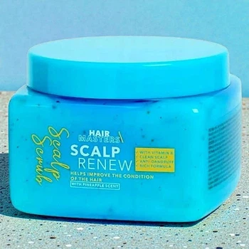 Очищаючий скраб, пілінг для шкіри голови Hair Masters Scalp Renew з вітаміном B та екстрактом ананаса, 200 мл