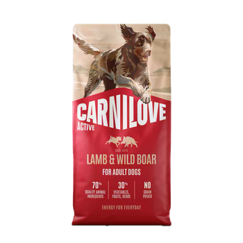 Сухой корм Carnilove Active Lamb & Wild Boar для собак с ягненком и диким кабаном, 1,5 кг