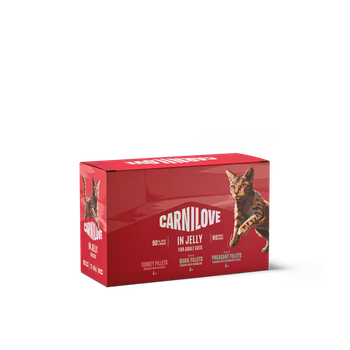 Корм вологий Carnilove Jelly Multipack для котів в желе в асортименті 12×85 г