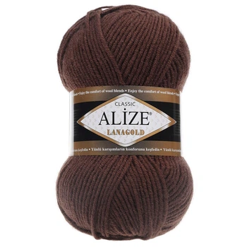 Пряжа ALIZE Lanagold, 994 коричневый