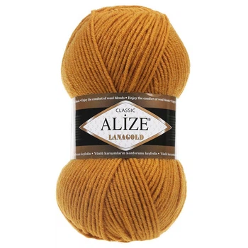 Пряжа ALIZE Lanagold, 645 горчичный