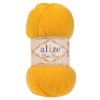 Пряжа ALIZE Baby Best, 216 желтый
