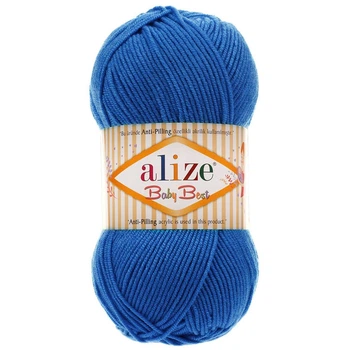 Пряжа ALIZE Baby Best, 141 синий