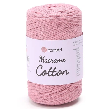 Пряжа YARNART Macrame Cotton, 792 пильна троянда