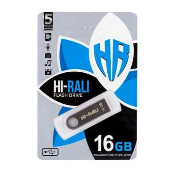USB Flash Hi-Rali Shuttle, 16 Гб., Черный - 335726